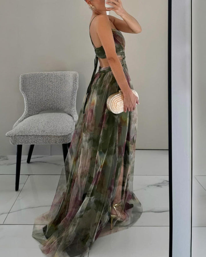 Serena | Floral Print Maxi Dress