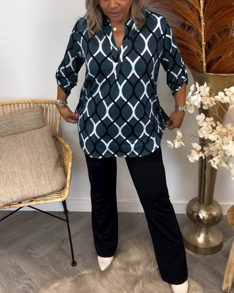 Janny | Casual Blouse with Long Sleeves