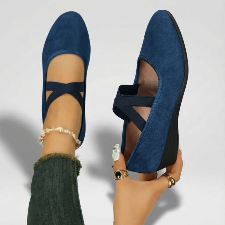 Monique | Comfy Closed Wedge Slip-On Shoes