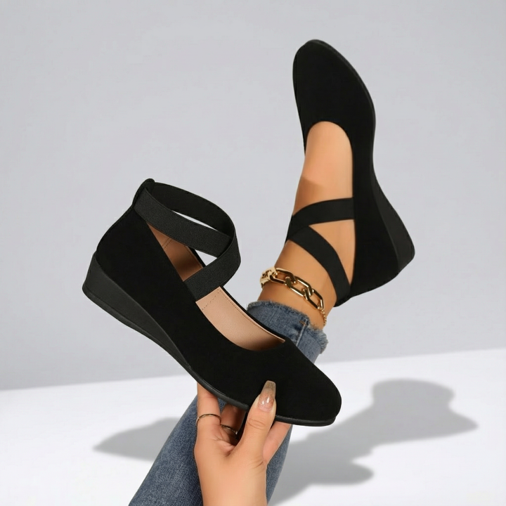 Monique | Comfy Closed Wedge Slip-On Shoes