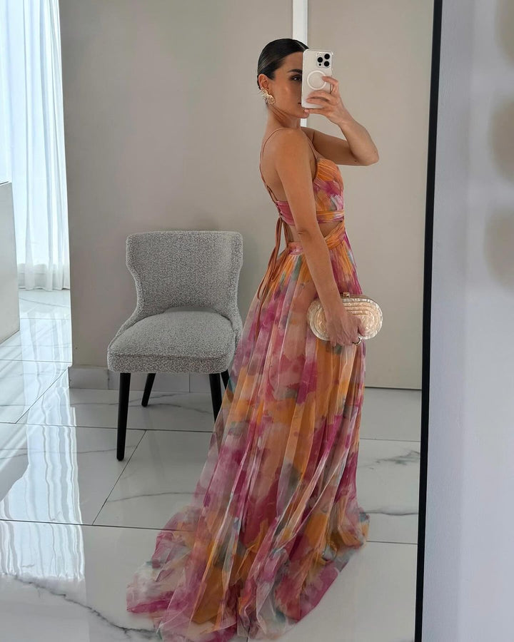 Serena | Floral Print Maxi Dress