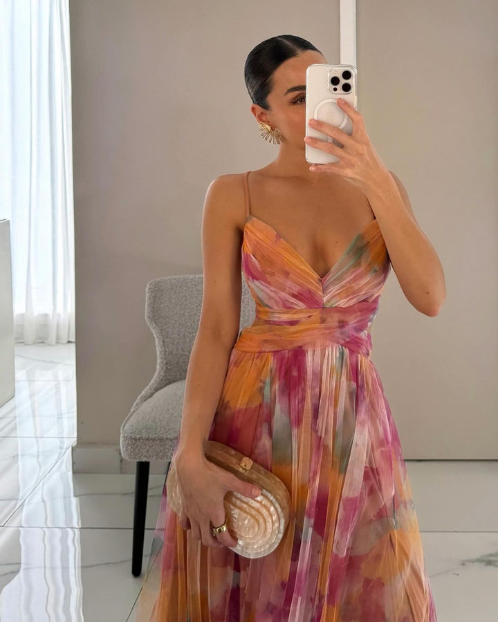 Serena | Floral Print Maxi Dress