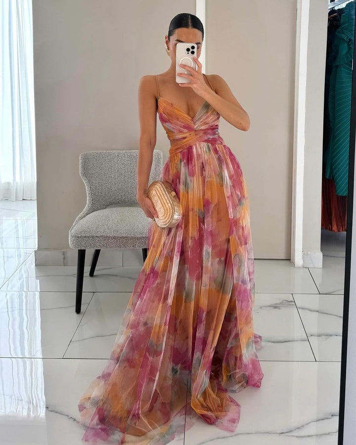 Serena | Floral Print Maxi Dress