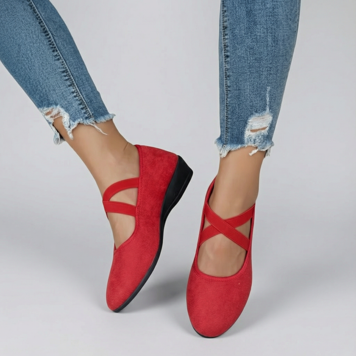 Monique | Comfy Closed Wedge Slip-On Shoes