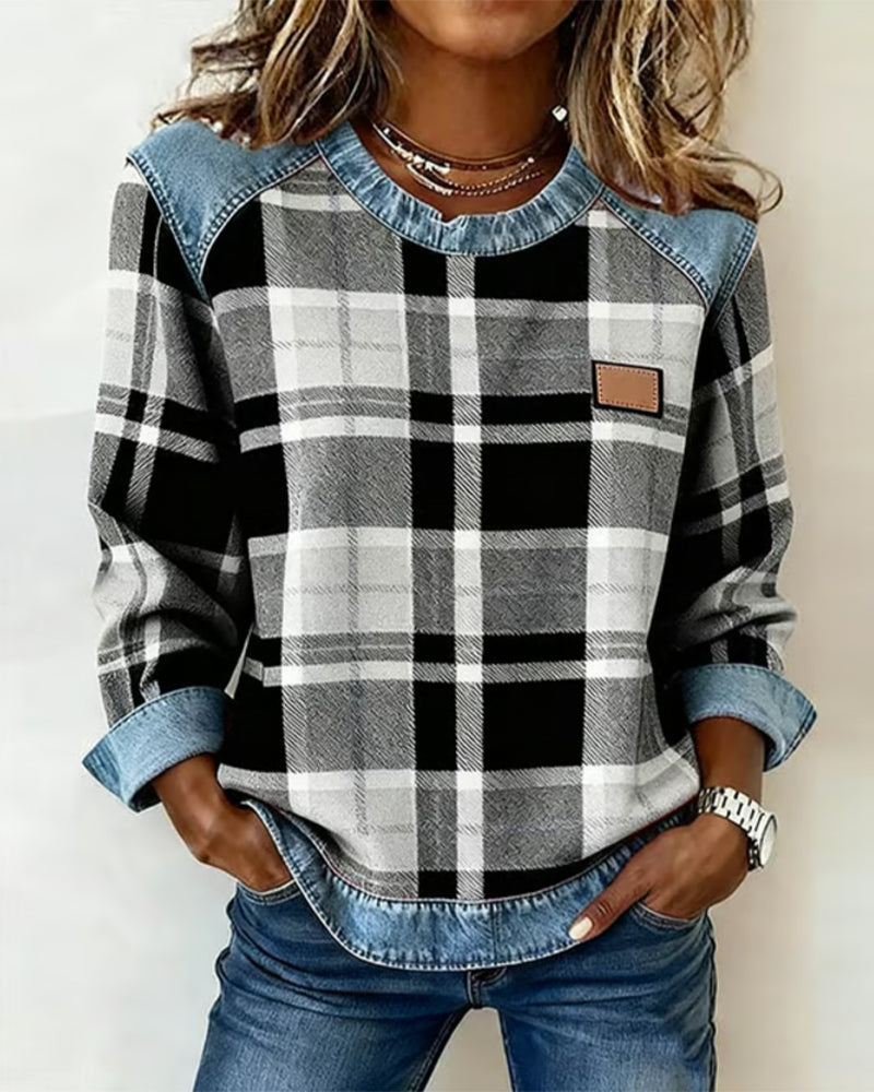 Nadine | Casual Denim Sweater