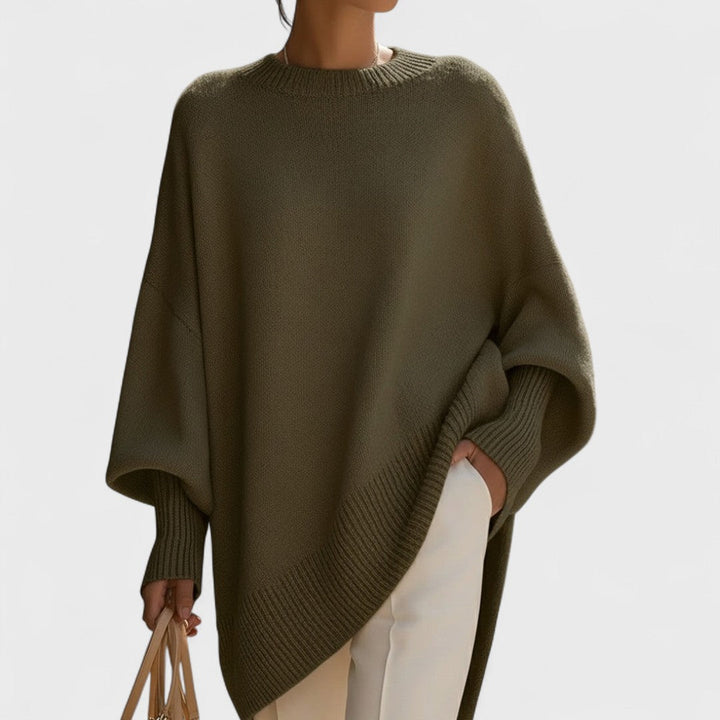 Mandy | Oversized Poncho Simple Elegance