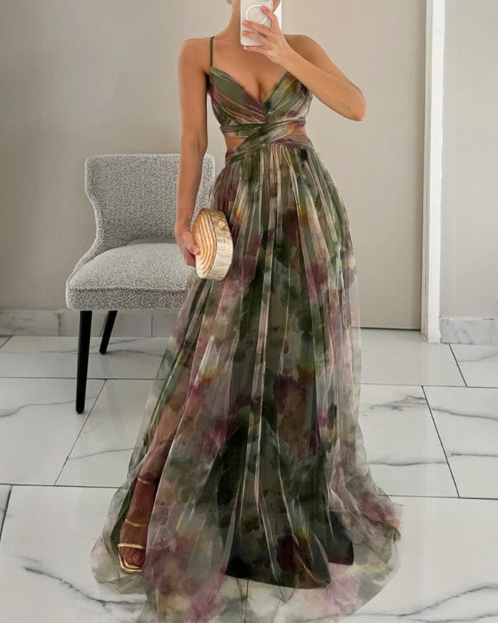 Serena | Floral Print Maxi Dress