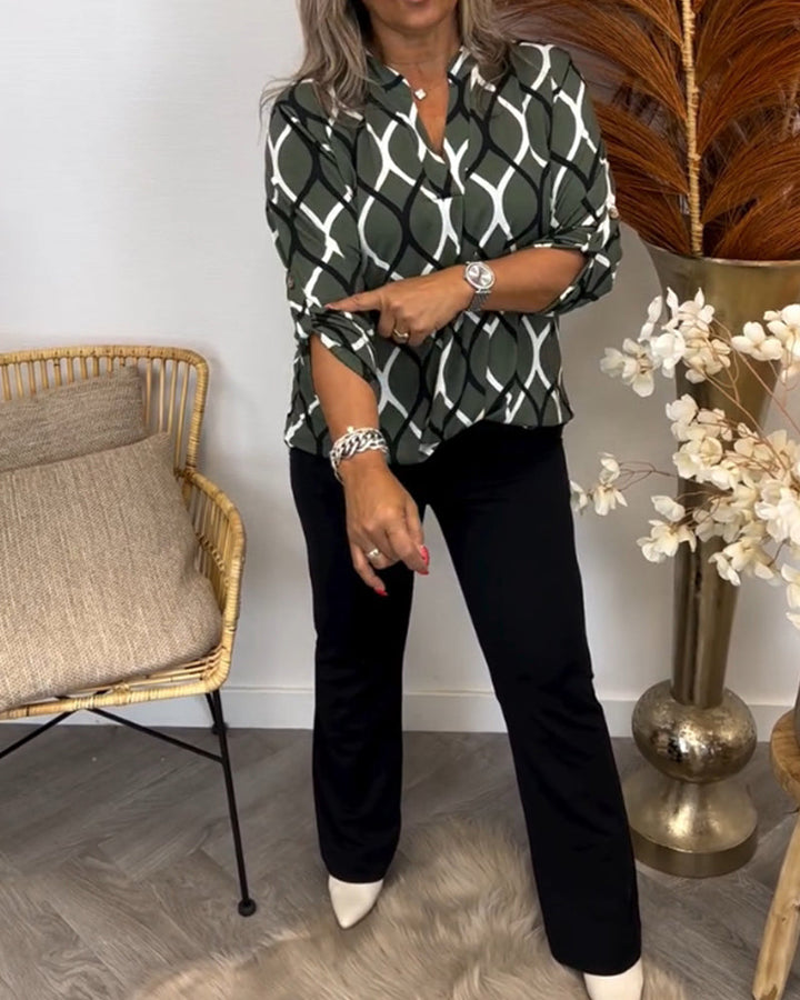 Janny | Casual Blouse with Long Sleeves