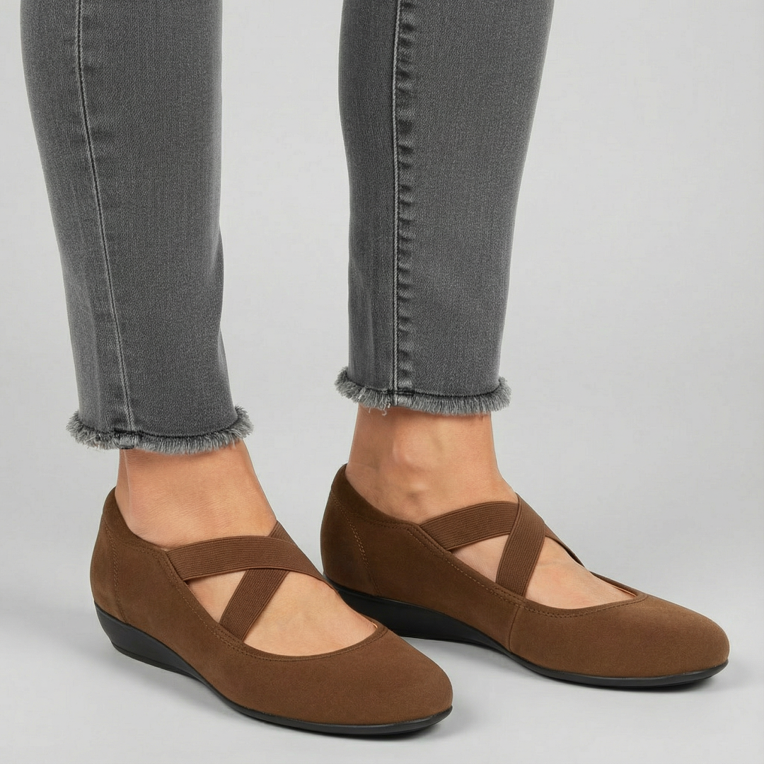 Monique | Comfy Closed Wedge Slip-On Shoes