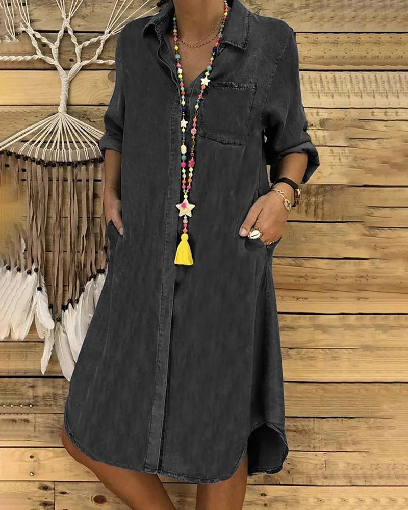 Sophie | Comfortable Denim Dress
