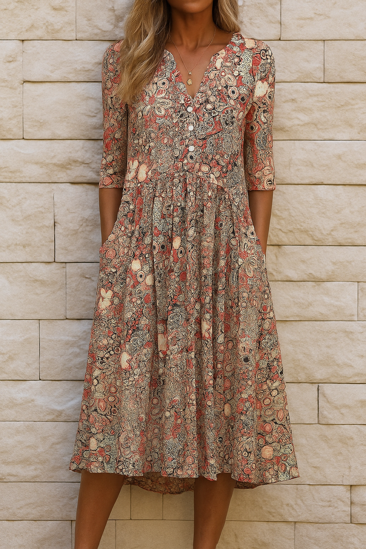 Lizzie | Elegant Dress with V-Neck