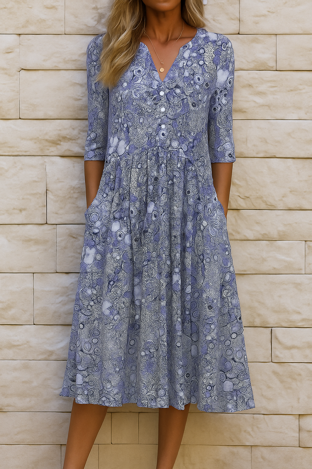 Lizzie | Elegant Dress with V-Neck