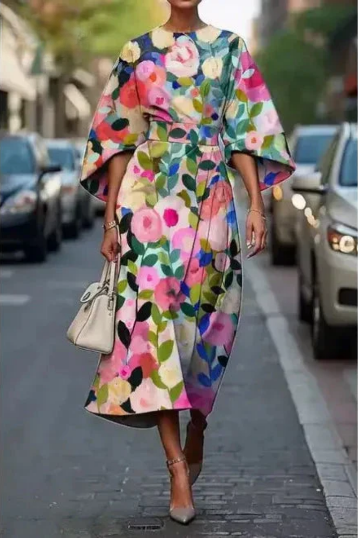 Estelle | Elegant Floral Dress
