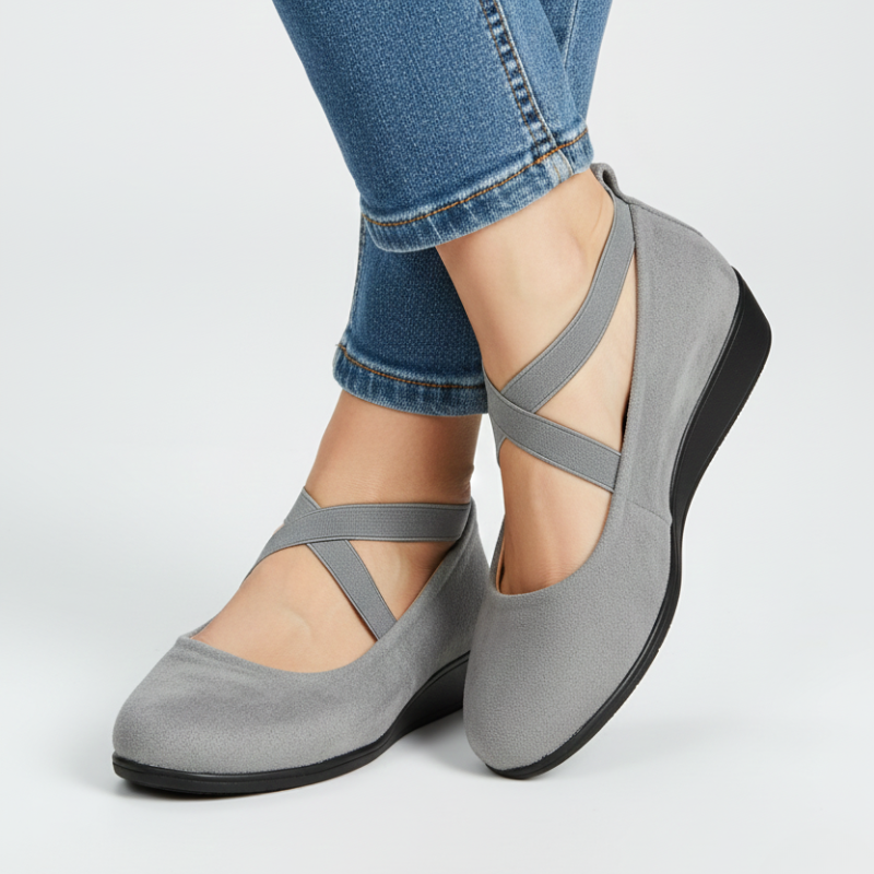 Monique | Comfy Closed Wedge Slip-On Shoes