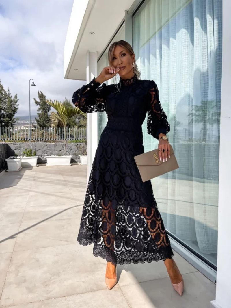 Luna | Elegant Lace Midi Dress