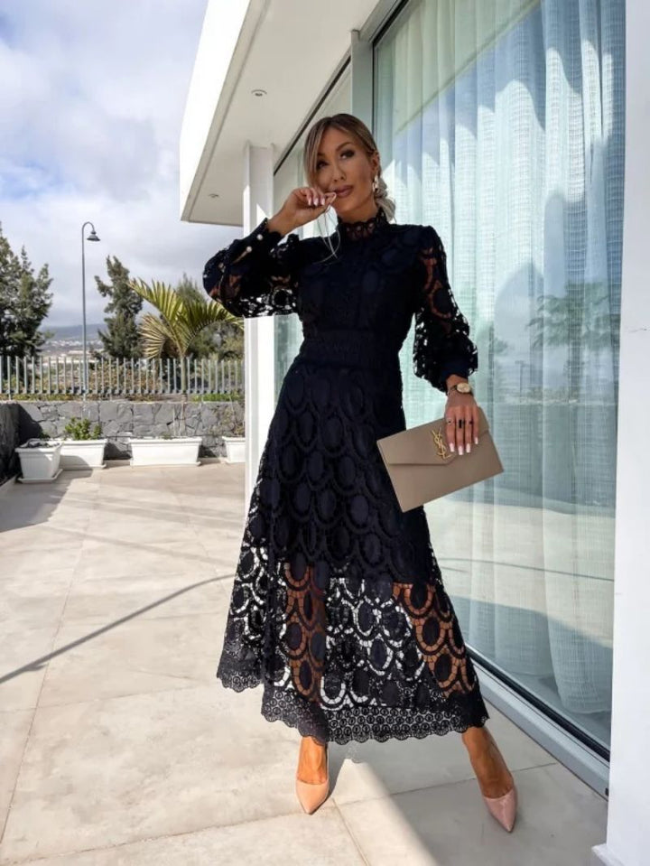 Luna | Elegant Lace Midi Dress