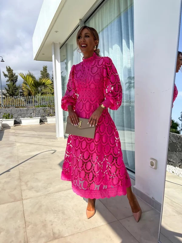 Luna | Elegant Lace Midi Dress