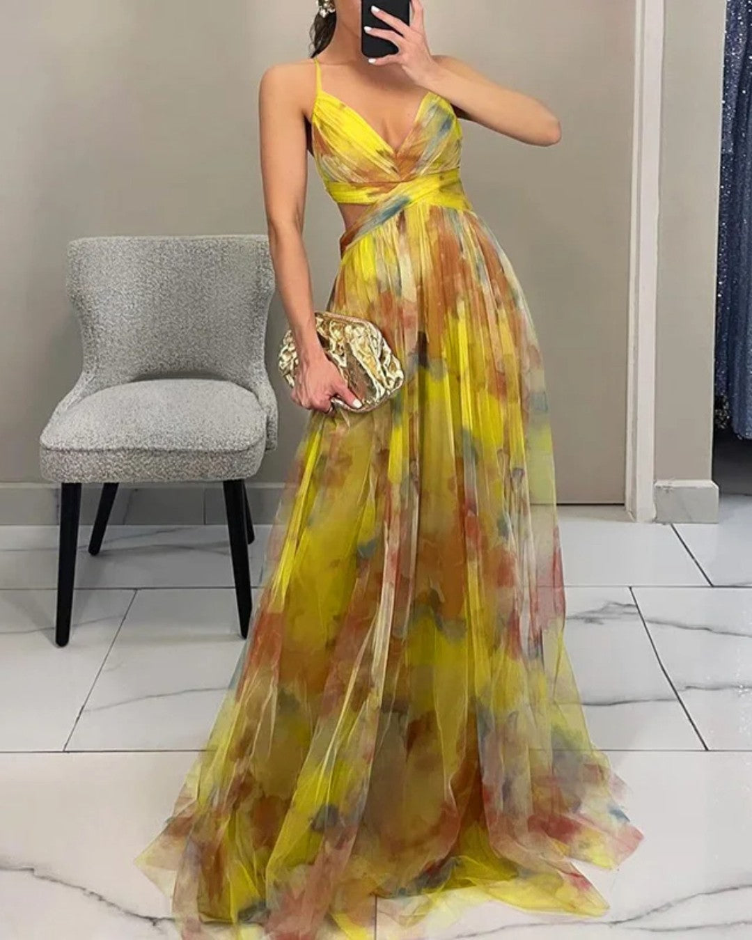 Serena | Floral Print Maxi Dress