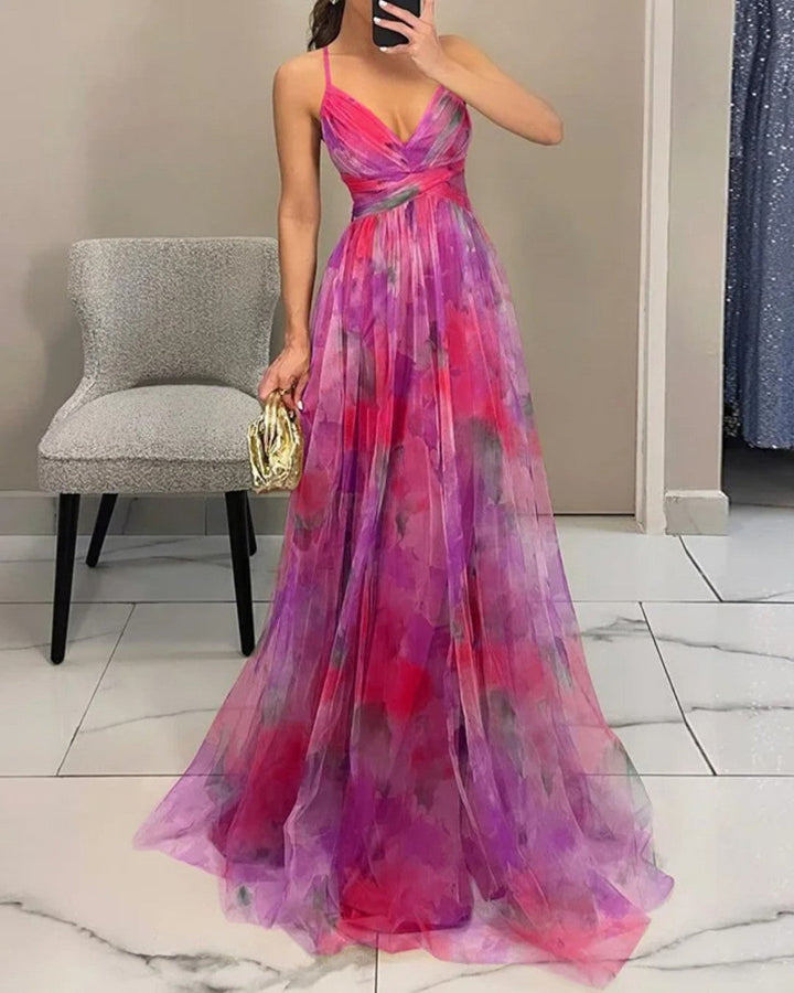 Serena | Floral Print Maxi Dress