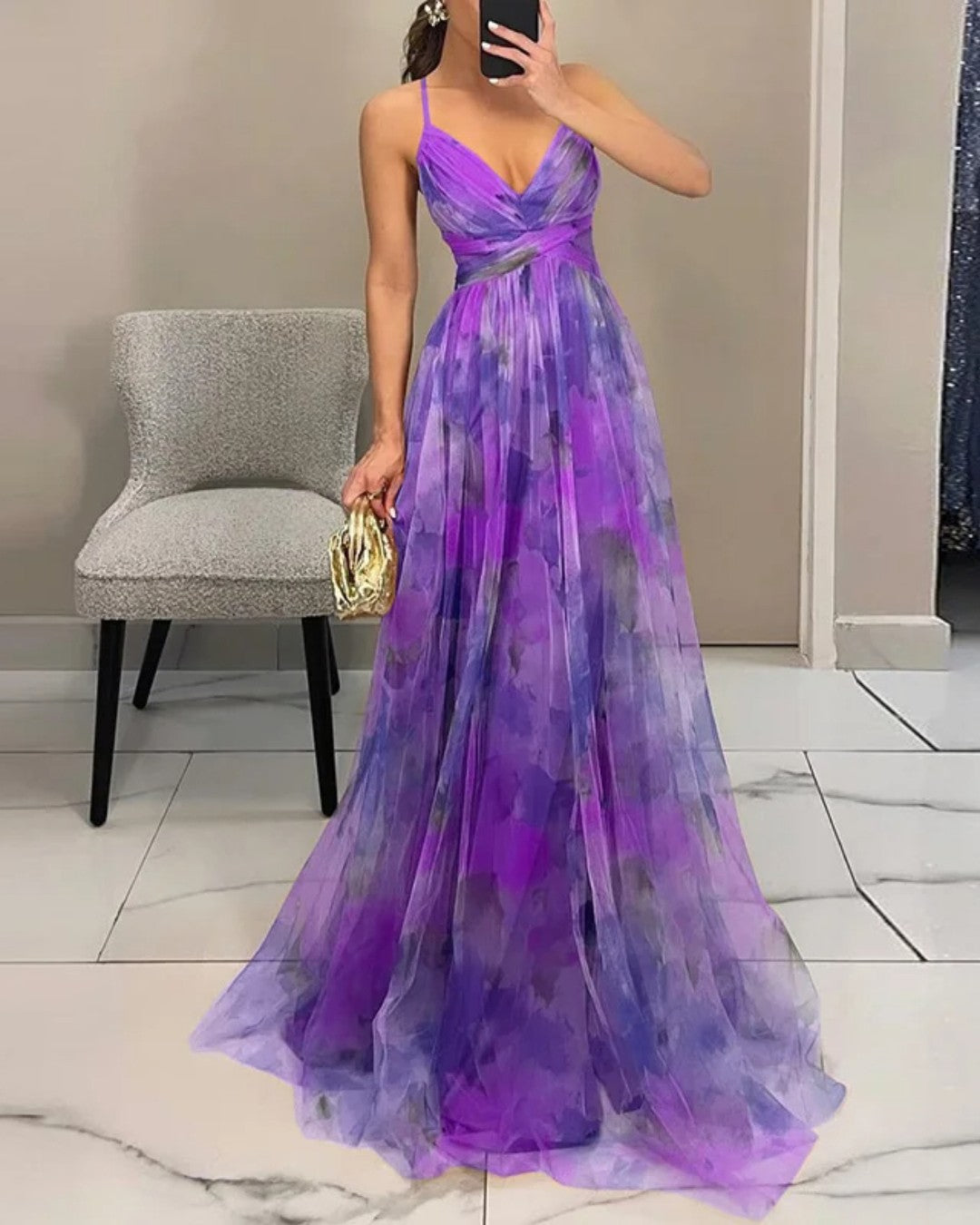 Serena | Floral Print Maxi Dress