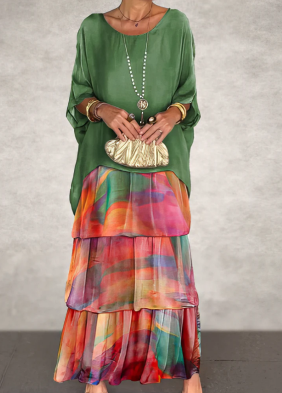 Lana | Elegant Flowing Maxi Dress