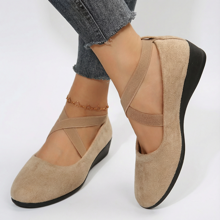 Monique | Comfy Closed Wedge Slip-On Shoes