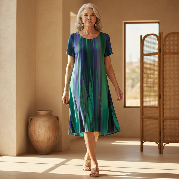 Genna | Casual Boho Gradient Dress